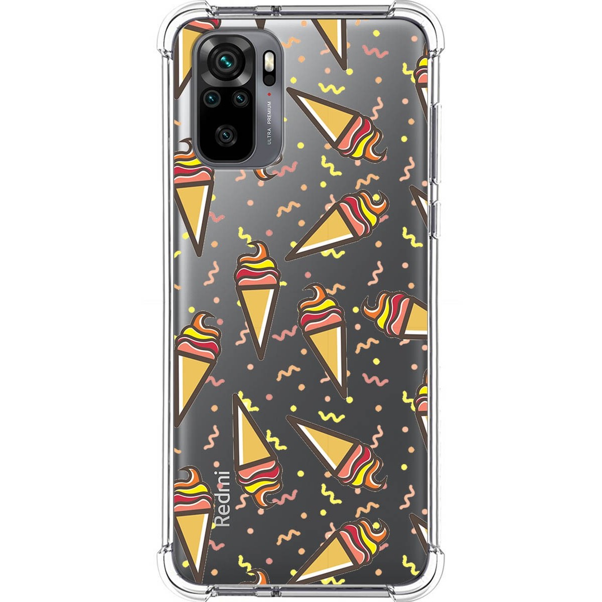 Funda Silicona Antigolpes para Xiaomi Redmi Note 10 / 10S diseño Helados Dibujos