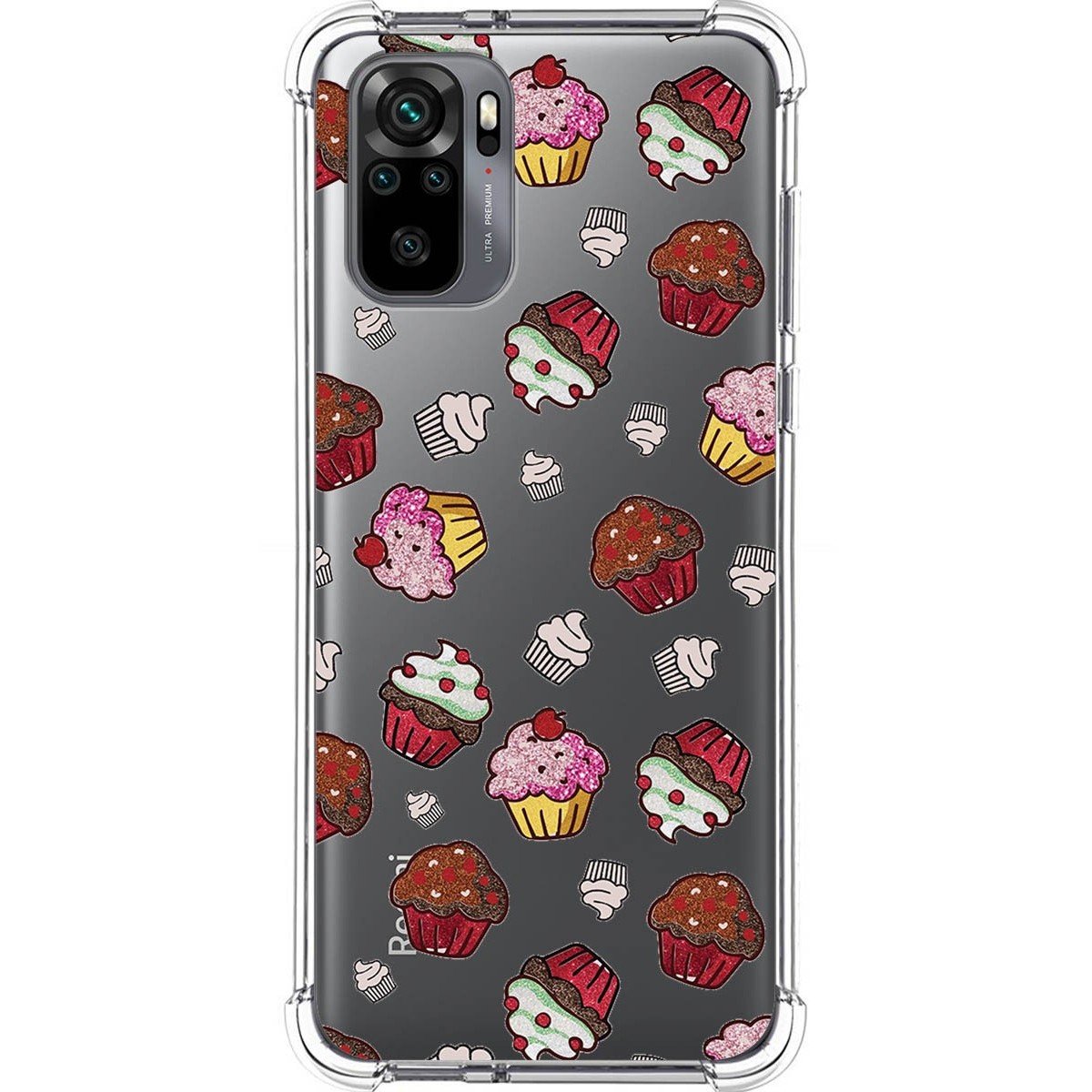 Funda Silicona Antigolpes para Xiaomi Redmi Note 10 / 10S diseño Muffins Dibujos