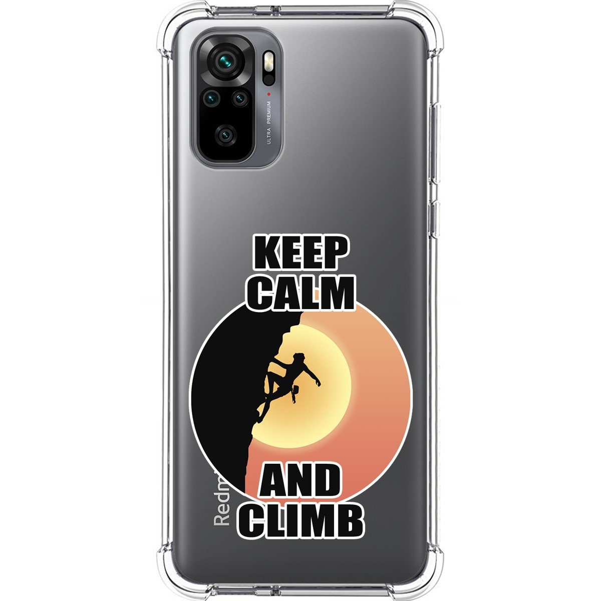 Funda Silicona Antigolpes para Xiaomi Redmi Note 10 / 10S diseño Mujer Escalada Dibujos