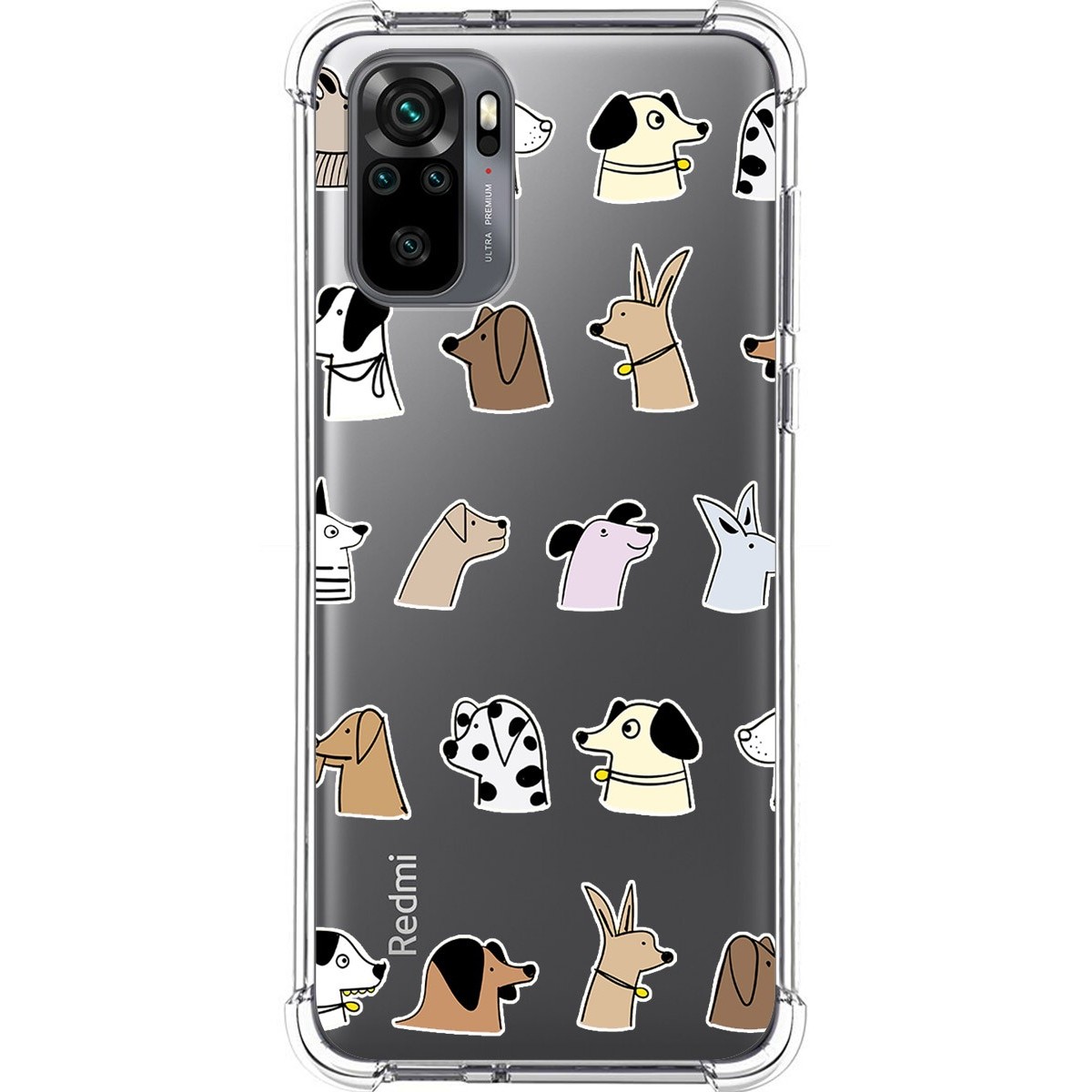 Funda Silicona Antigolpes para Xiaomi Redmi Note 10 / 10S diseño Perros Dibujos