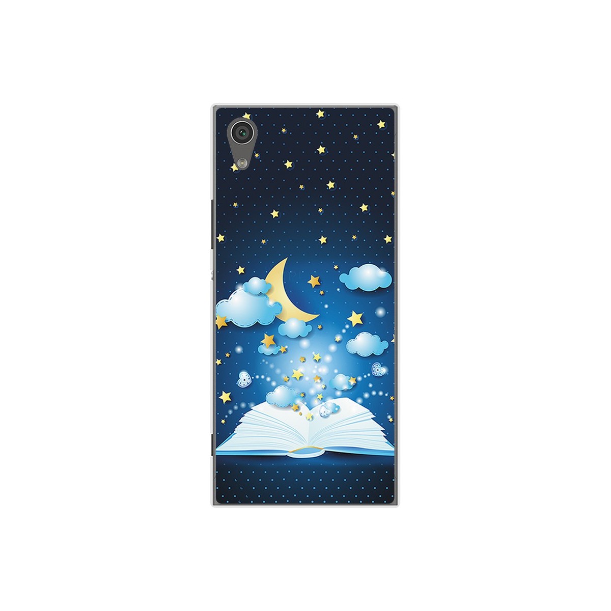Funda Gel Tpu para Sony Xperia XA1 Diseño Libro Cuentos Dibujos