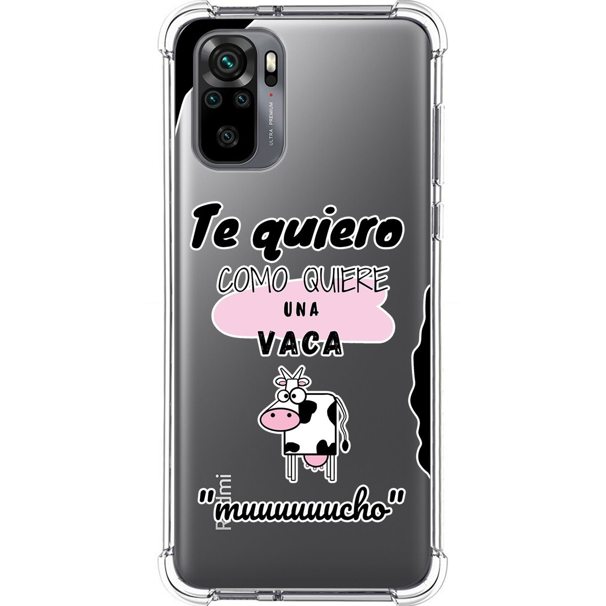 Funda Silicona Antigolpes para Xiaomi Redmi Note 10 / 10S diseño Vaca Dibujos