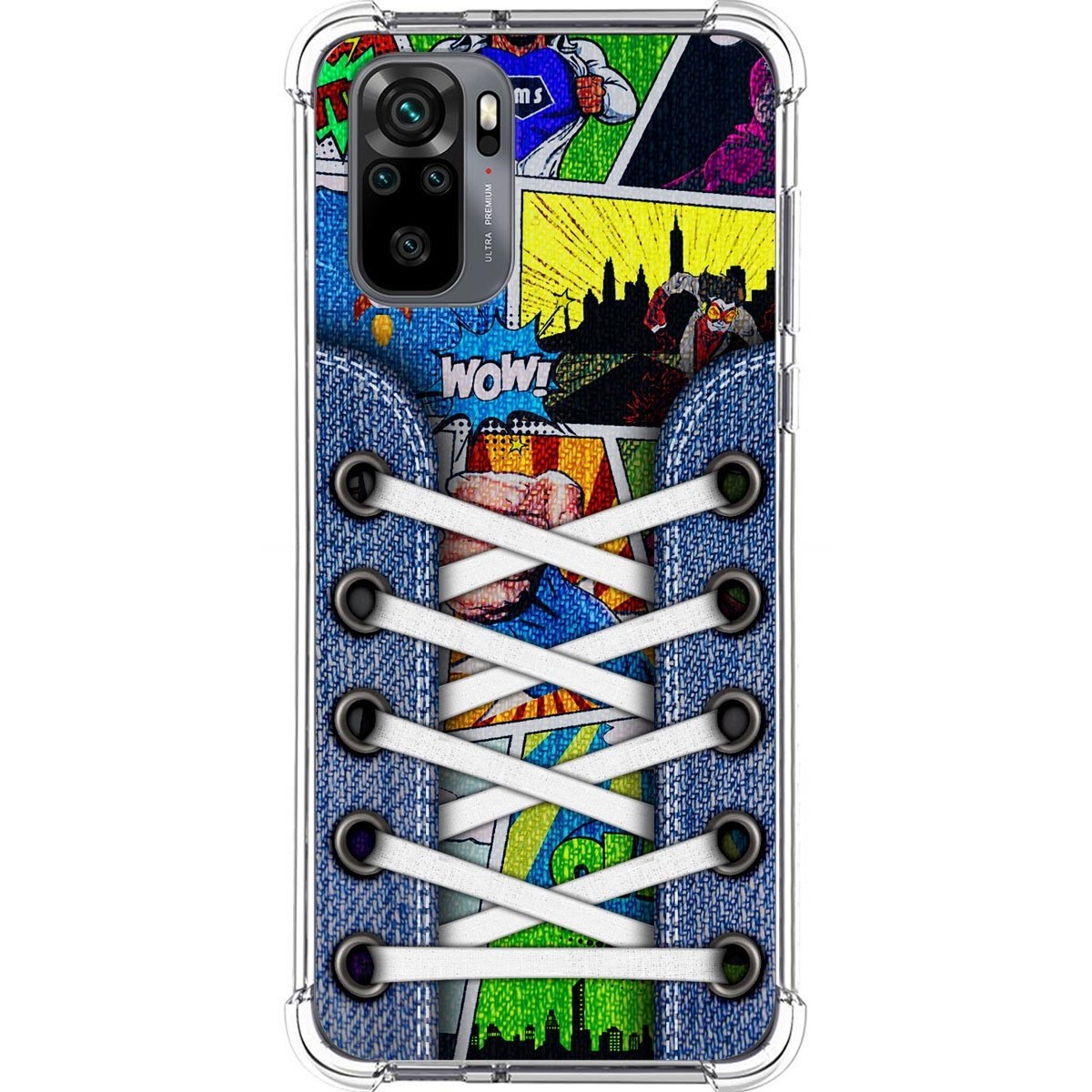 Funda Silicona Antigolpes para Xiaomi Redmi Note 10 / 10S diseño Zapatillas 14 Dibujos
