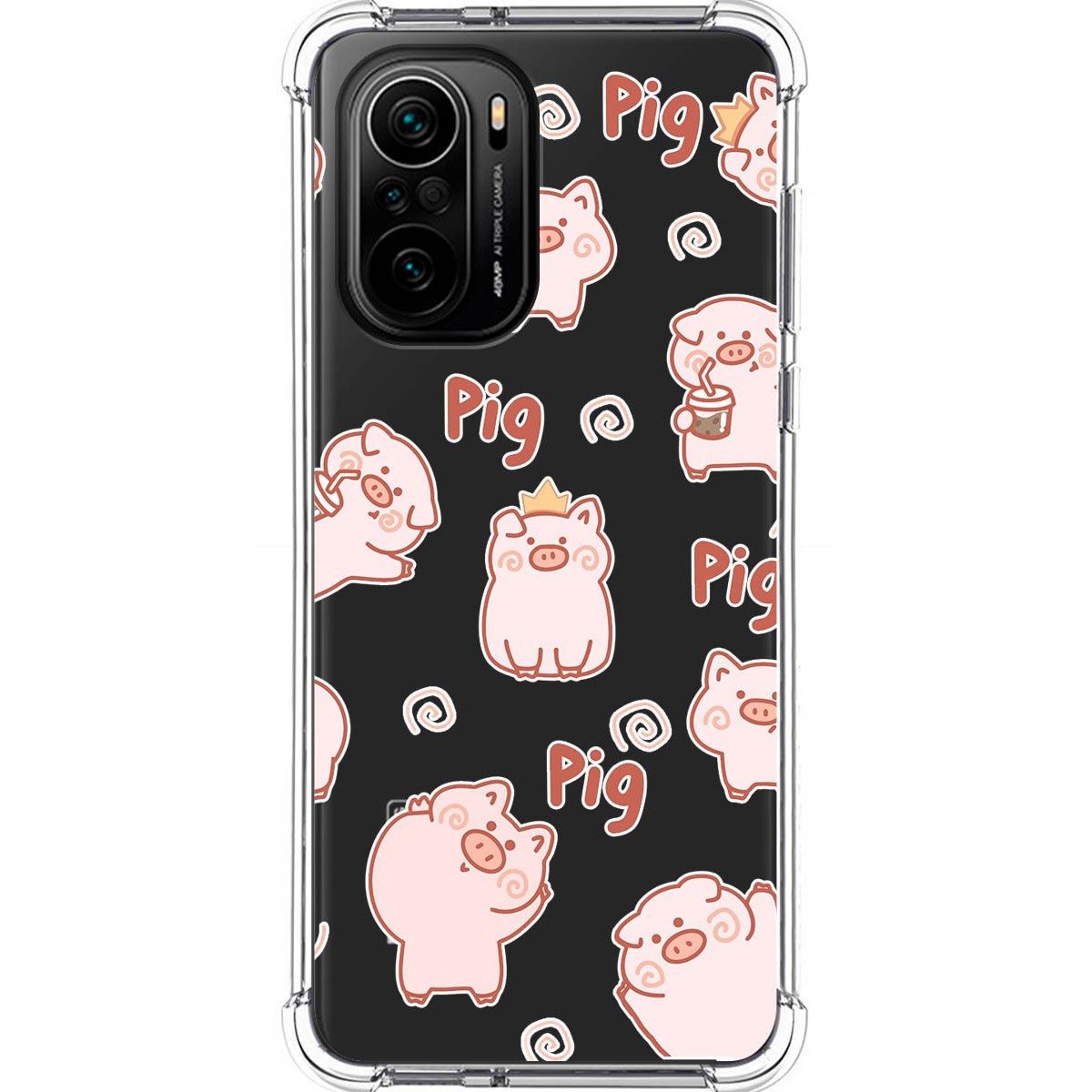Funda Silicona Antigolpes para Xiaomi POCO F3 5G / Mi 11i 5G 5G diseño Cerdos Dibujos