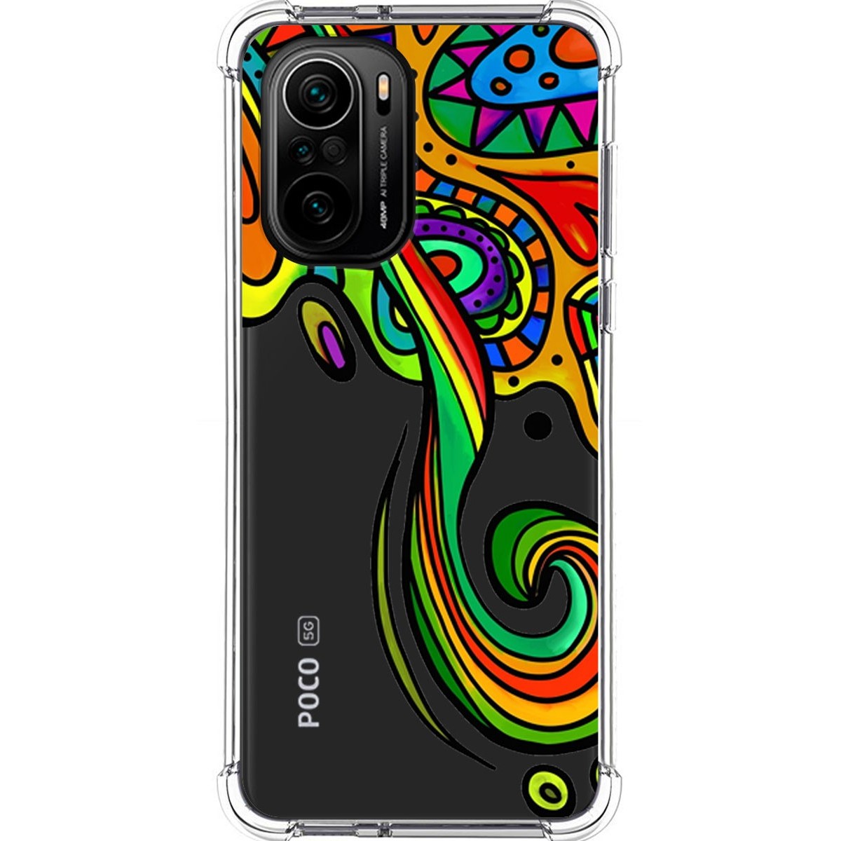 Funda Silicona Antigolpes para Xiaomi POCO F3 5G / Mi 11i 5G 5G diseño Colores Dibujos