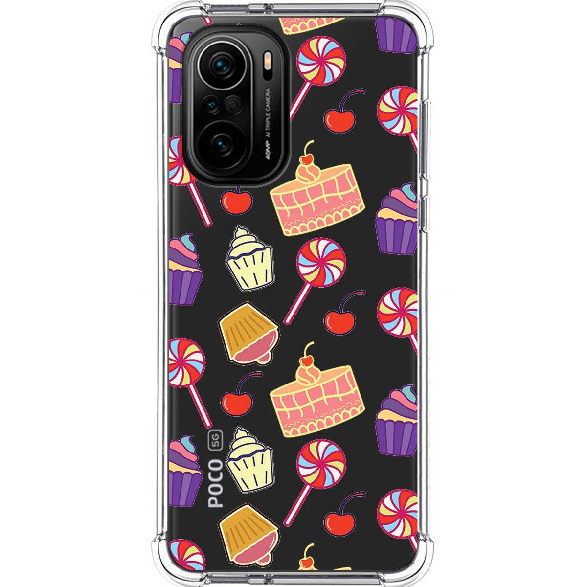 Funda Silicona Antigolpes para Xiaomi POCO F3 5G / Mi 11i 5G 5G diseño Dulces 01 Dibujos