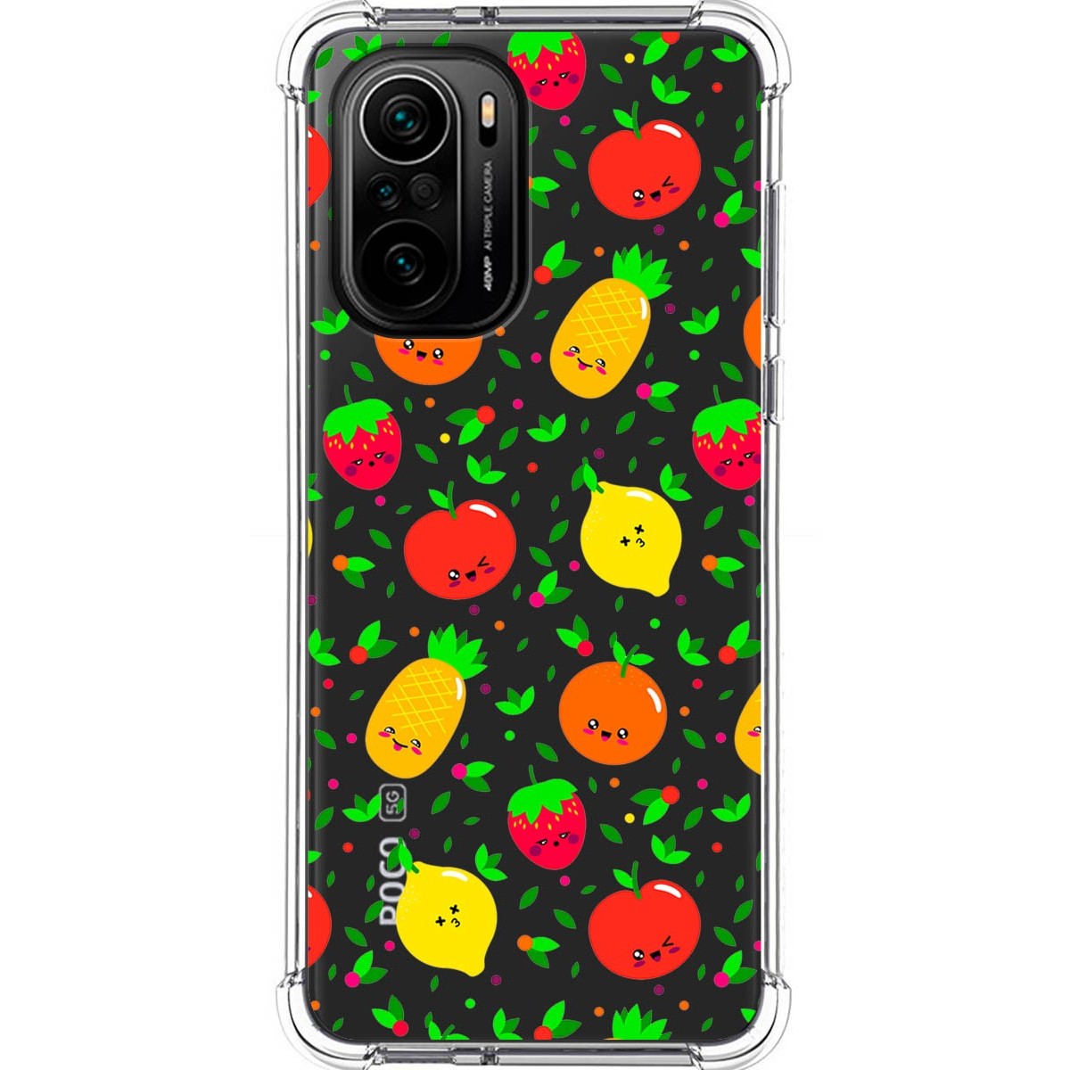 Funda Silicona Antigolpes para Xiaomi POCO F3 5G / Mi 11i 5G 5G diseño Frutas 01 Dibujos