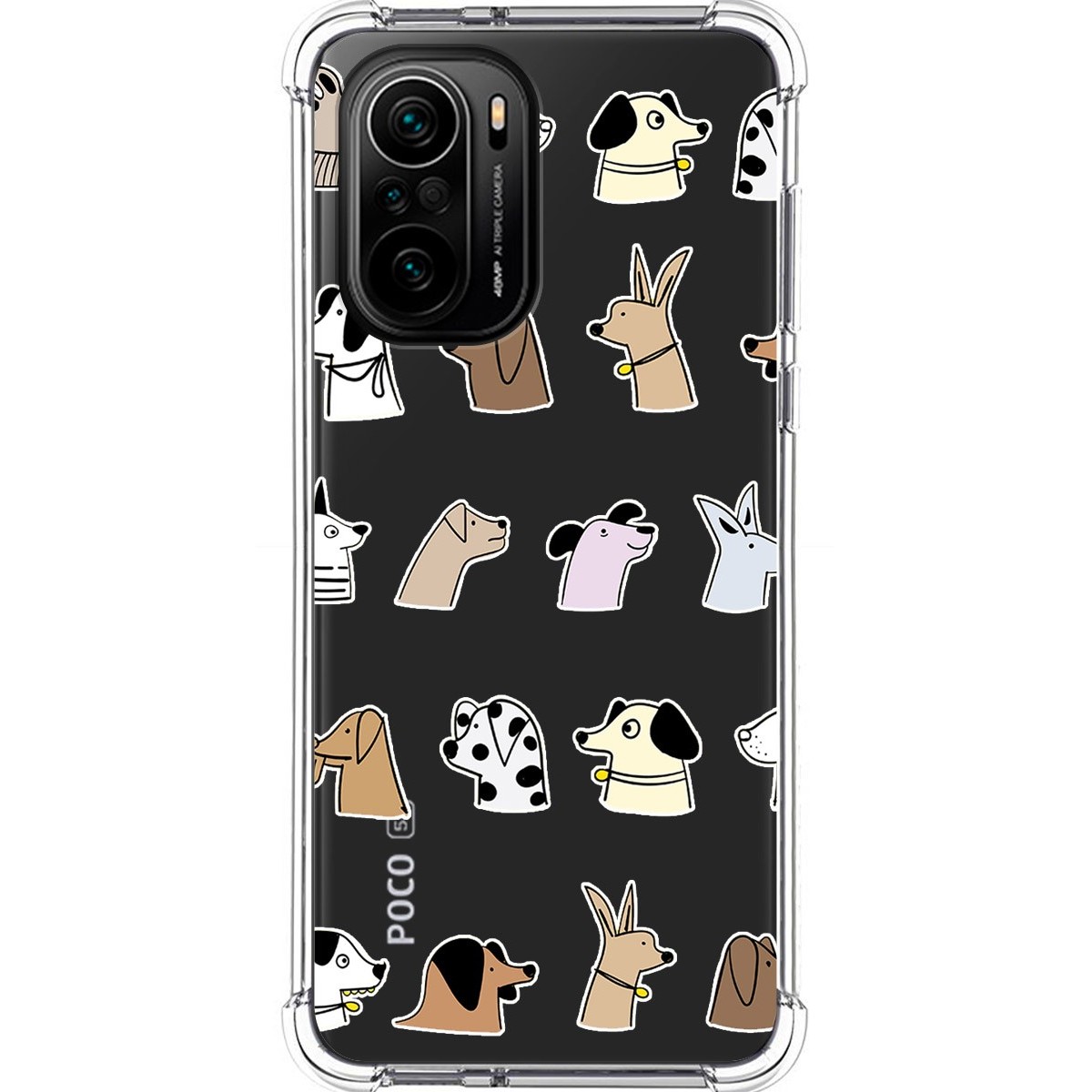 Funda Silicona Antigolpes para Xiaomi POCO F3 5G / Mi 11i 5G 5G diseño Perros Dibujos