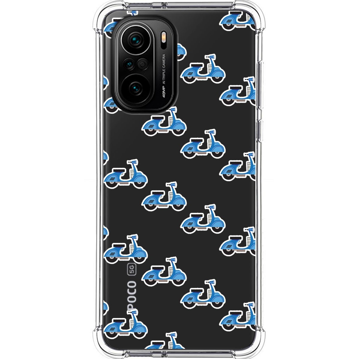 Funda Silicona Antigolpes para Xiaomi POCO F3 5G / Mi 11i 5G 5G diseño Scooter Dibujos