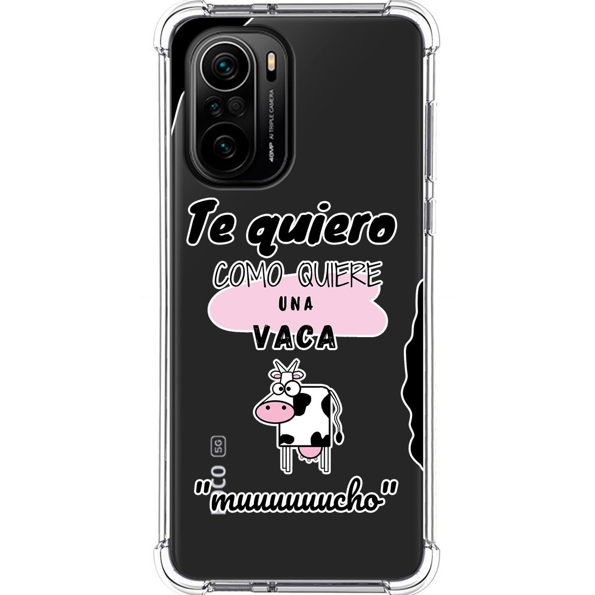 Funda Silicona Antigolpes para Xiaomi POCO F3 5G / Mi 11i 5G 5G diseño Vaca Dibujos