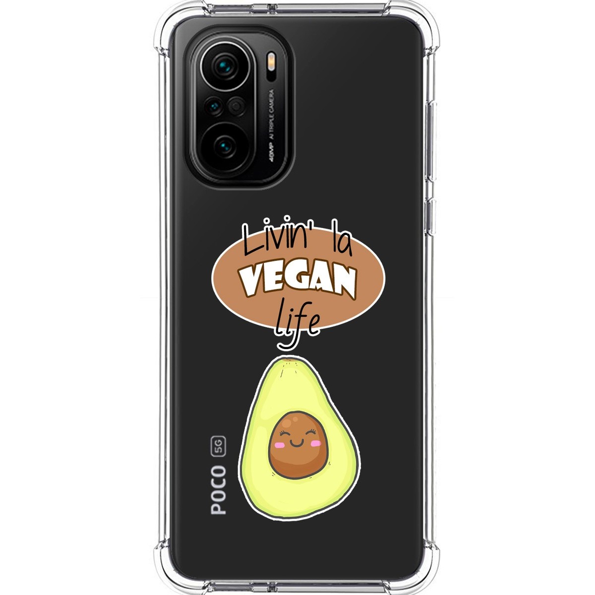 Funda Silicona Antigolpes para Xiaomi POCO F3 5G / Mi 11i 5G 5G diseño Vegan Life Dibujos