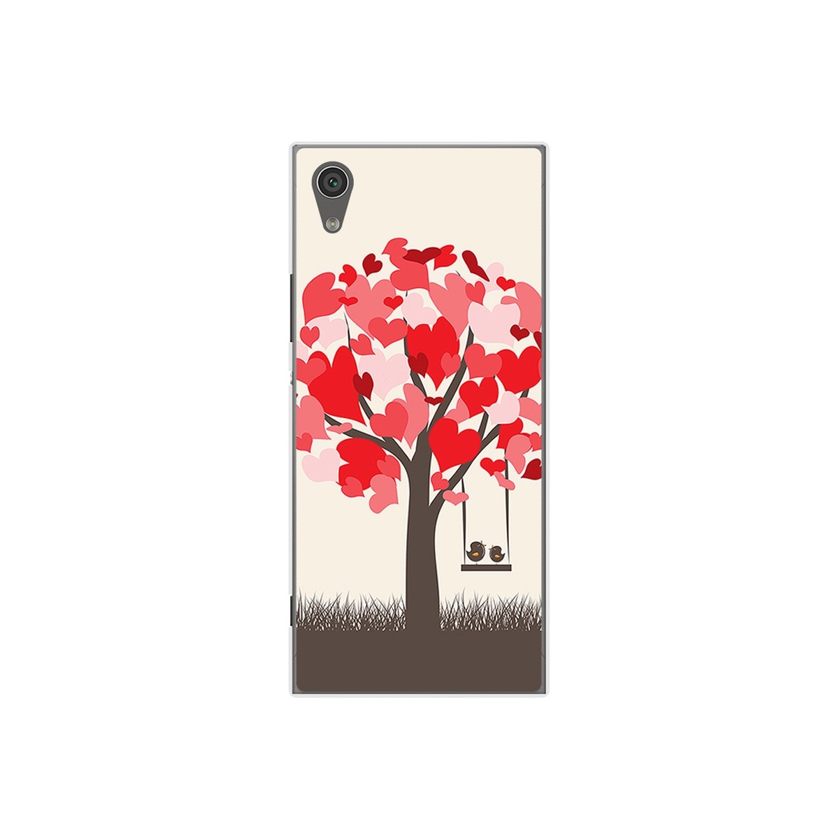 Funda Gel Tpu para Sony Xperia XA1 Diseño Pajaritos Dibujos