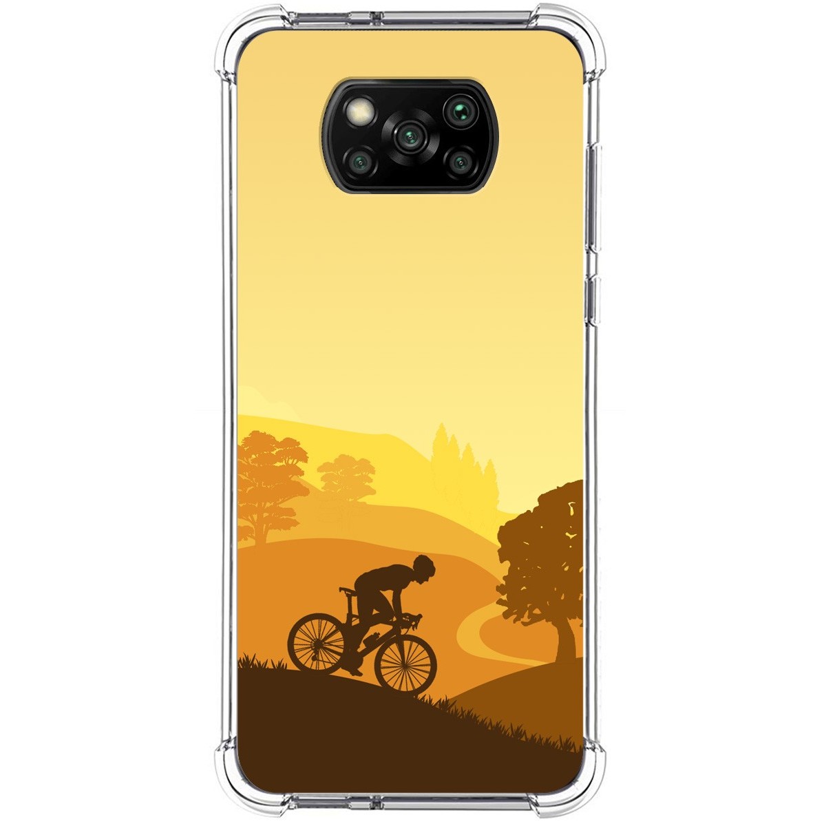 Funda Silicona Antigolpes para Xiaomi POCO X3 NFC / X3 Pro diseño Ciclista Dibujos