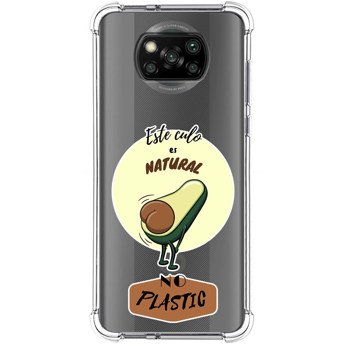 Funda Silicona Antigolpes para Xiaomi POCO X3 NFC / X3 Pro diseño Culo Natural Dibujos