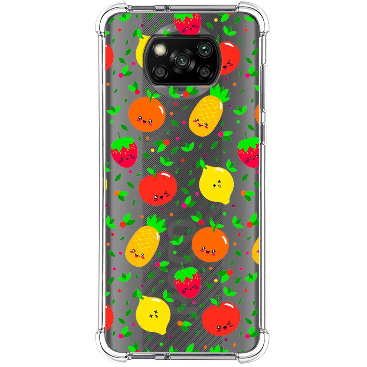 Funda Silicona Antigolpes para Xiaomi POCO X3 NFC / X3 Pro diseño Frutas 01 Dibujos