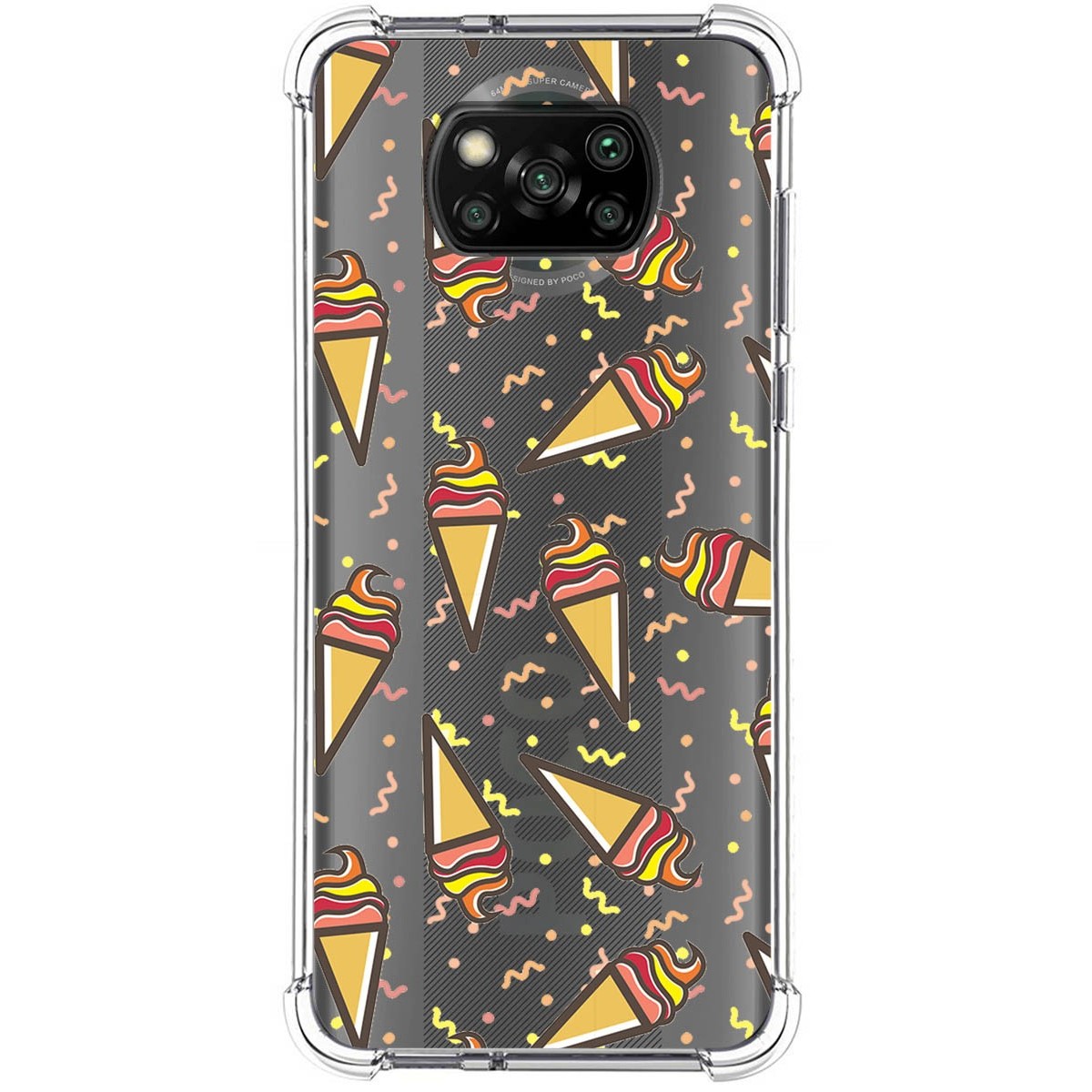 Funda Silicona Antigolpes para Xiaomi POCO X3 NFC / X3 Pro diseño Helados Dibujos