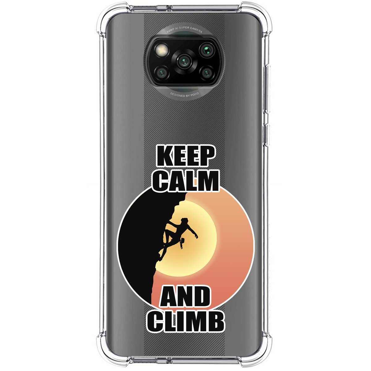 Funda Silicona Antigolpes para Xiaomi POCO X3 NFC / X3 Pro diseño Mujer Escalada Dibujos