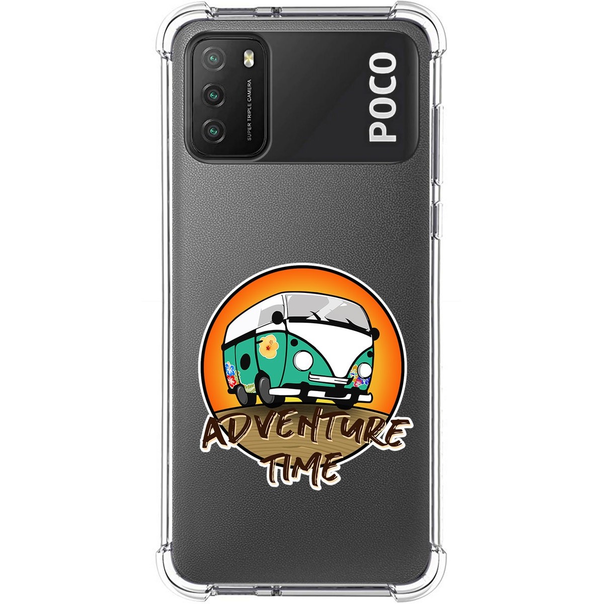 Funda Silicona Antigolpes para Xiaomi POCO M3 / Redmi 9T diseño Adventure Time Dibujos