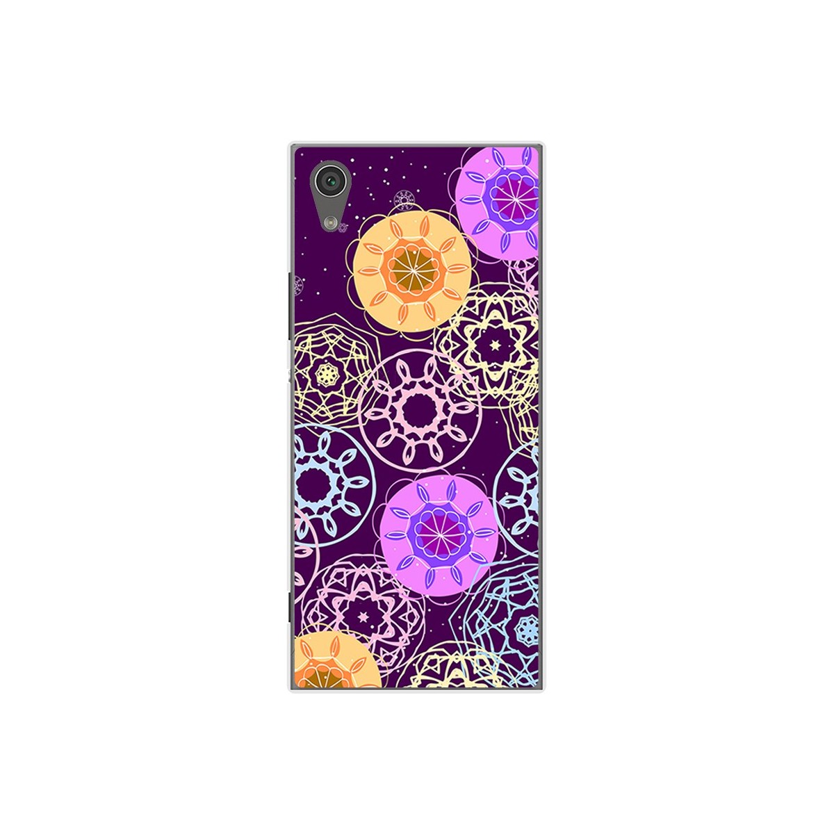 Funda Gel Tpu para Sony Xperia XA1 Diseño Radial Dibujos