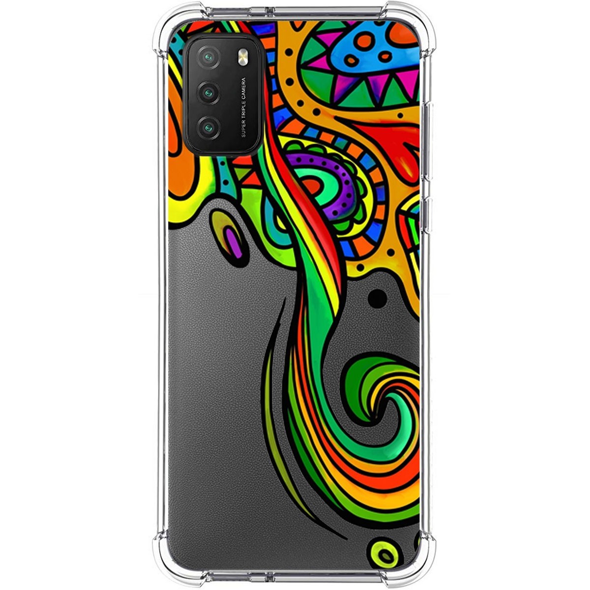 Funda Silicona Antigolpes para Xiaomi POCO M3 / Redmi 9T diseño Colores Dibujos