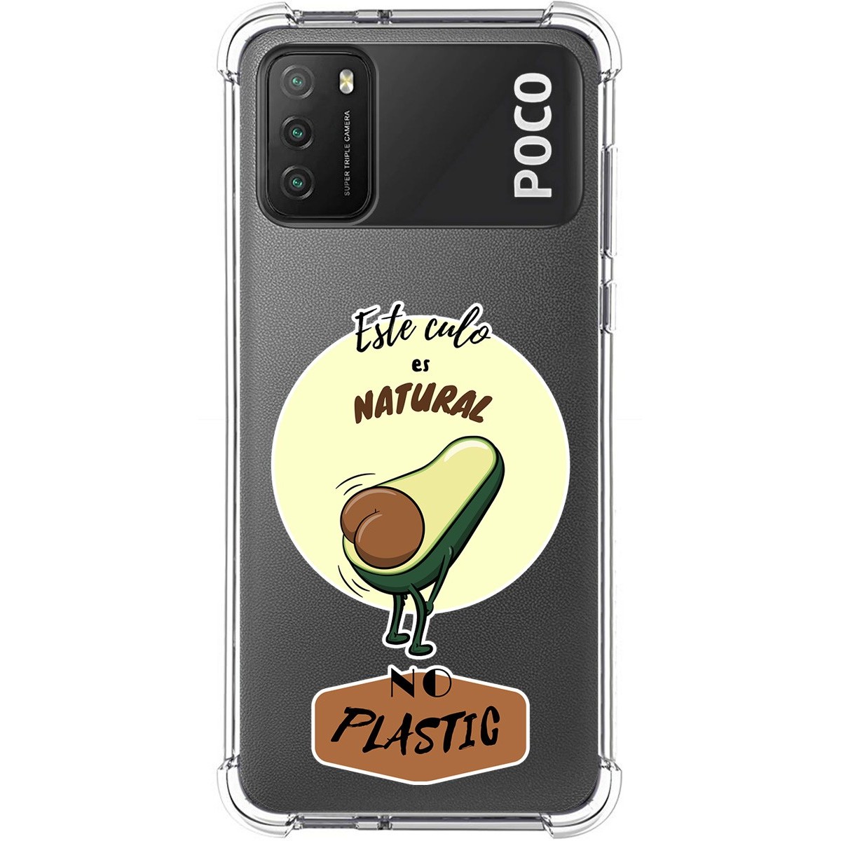 Funda Silicona Antigolpes para Xiaomi POCO M3 / Redmi 9T diseño Culo Natural Dibujos
