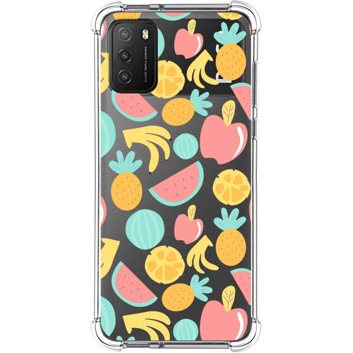 Funda Silicona Antigolpes para Xiaomi POCO M3 / Redmi 9T diseño Frutas 02 Dibujos
