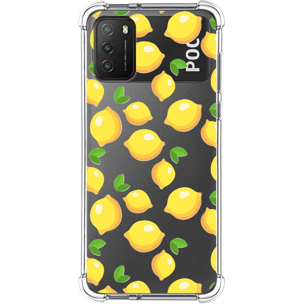 Funda Silicona Antigolpes para Xiaomi POCO M3 / Redmi 9T diseño Limones Dibujos