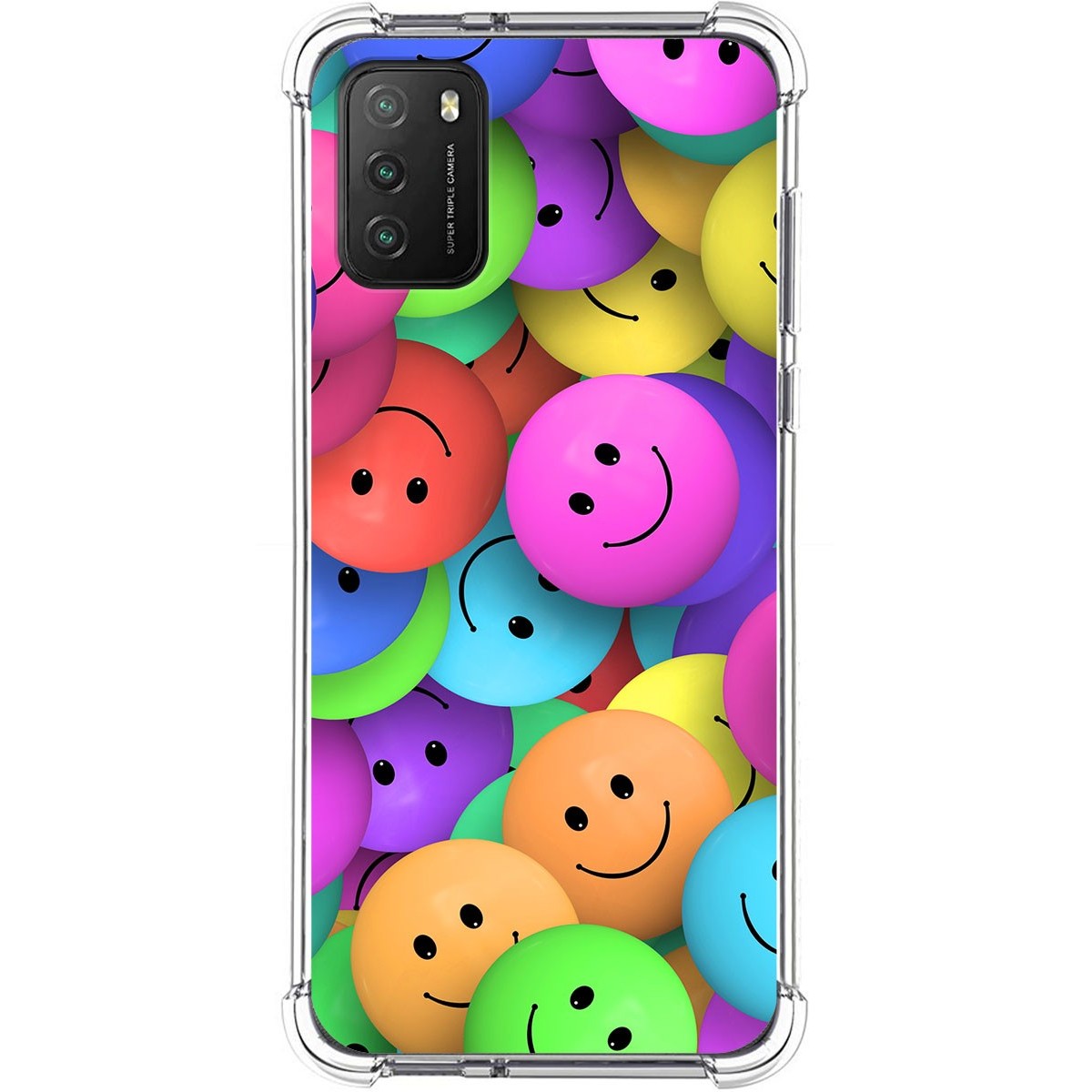 Funda Silicona Antigolpes para Xiaomi POCO M3 / Redmi 9T diseño Smile Dibujos