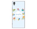 Funda Gel Tpu para Sony Xperia XA1 Diseño Spring Birds Dibujos