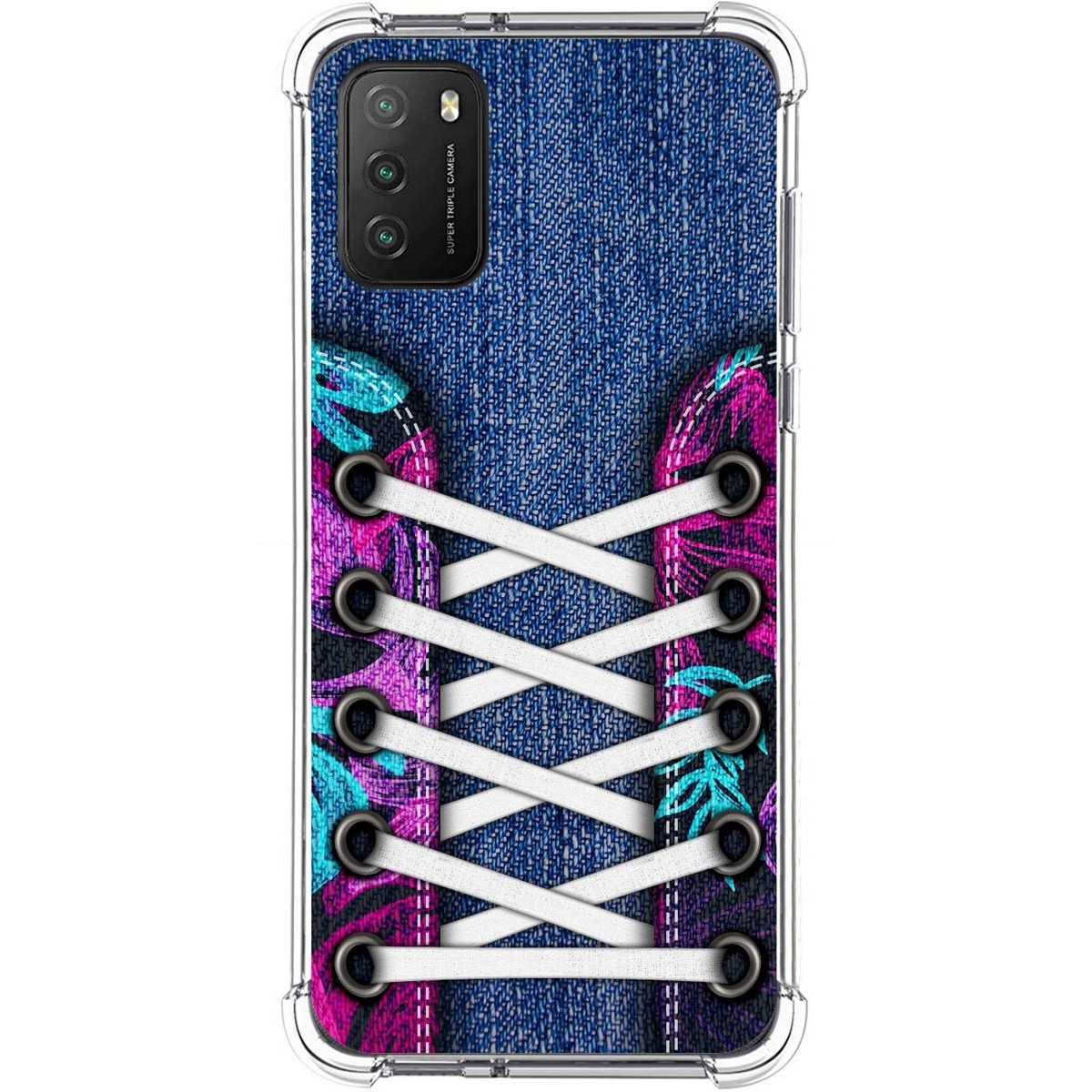 Funda Silicona Antigolpes para Xiaomi POCO M3 / Redmi 9T diseño Zapatillas 06 Dibujos