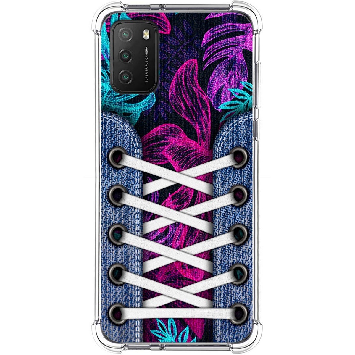 Funda Silicona Antigolpes para Xiaomi POCO M3 / Redmi 9T diseño Zapatillas 07 Dibujos