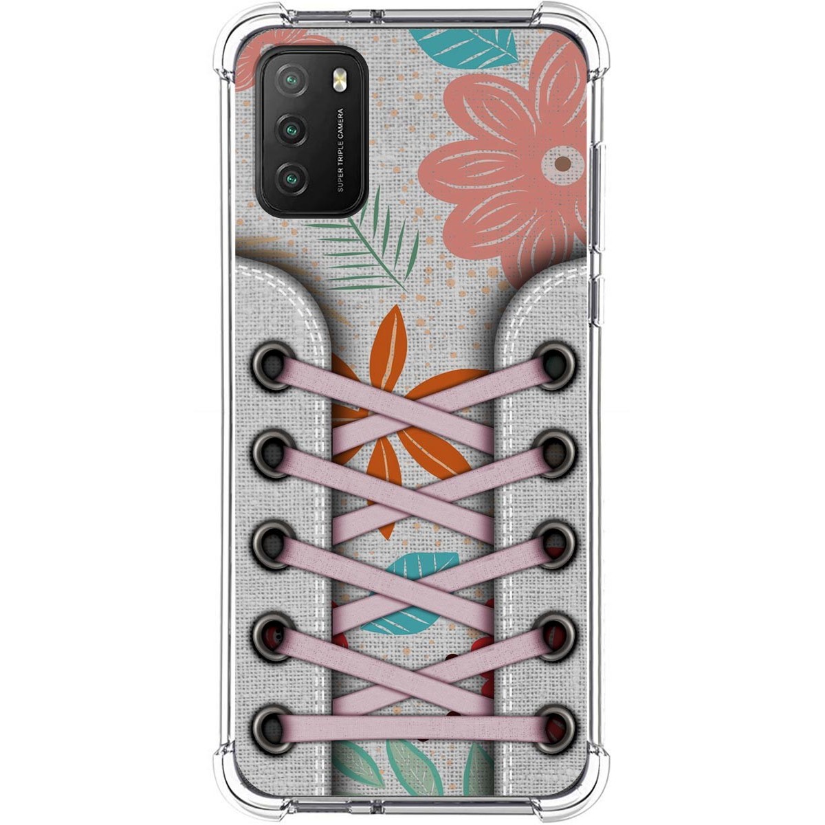 Funda Silicona Antigolpes para Xiaomi POCO M3 / Redmi 9T diseño Zapatillas 09 Dibujos