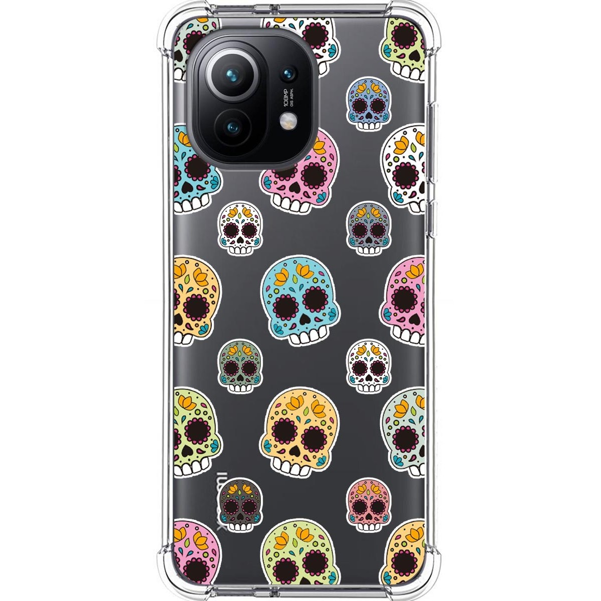 Funda Silicona Antigolpes para Xiaomi Mi 11 5G diseño Catrina Dibujos
