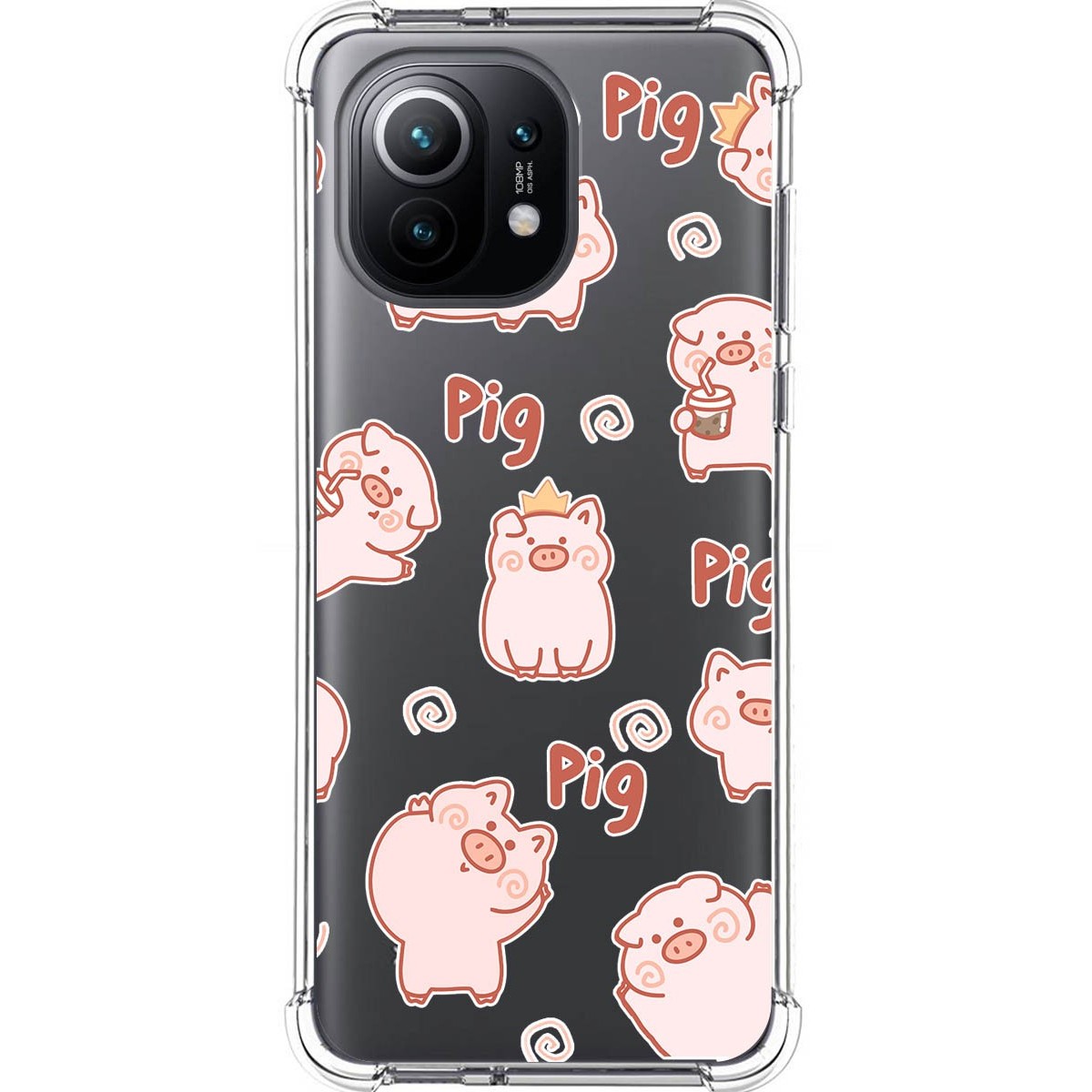 Funda Silicona Antigolpes para Xiaomi Mi 11 5G diseño Cerdos Dibujos