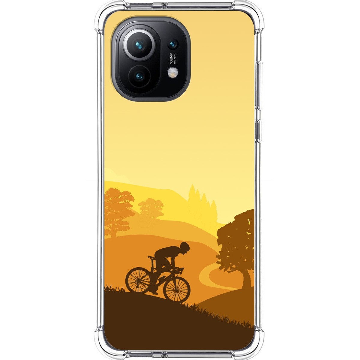 Funda Silicona Antigolpes para Xiaomi Mi 11 5G diseño Ciclista Dibujos