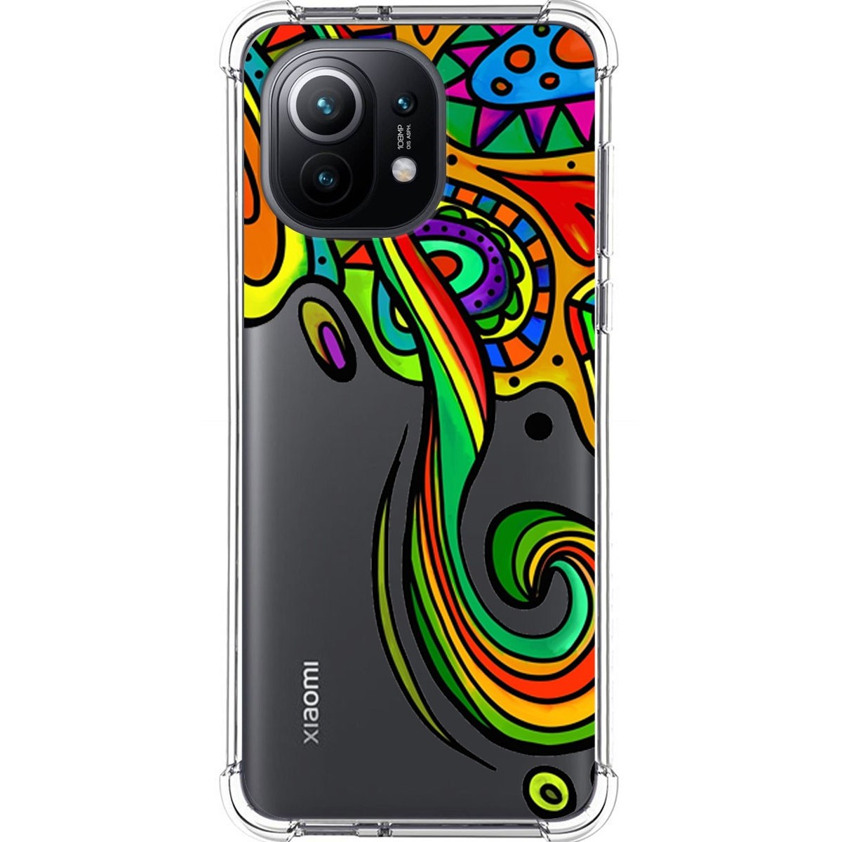 Funda Silicona Antigolpes para Xiaomi Mi 11 5G diseño Colores Dibujos