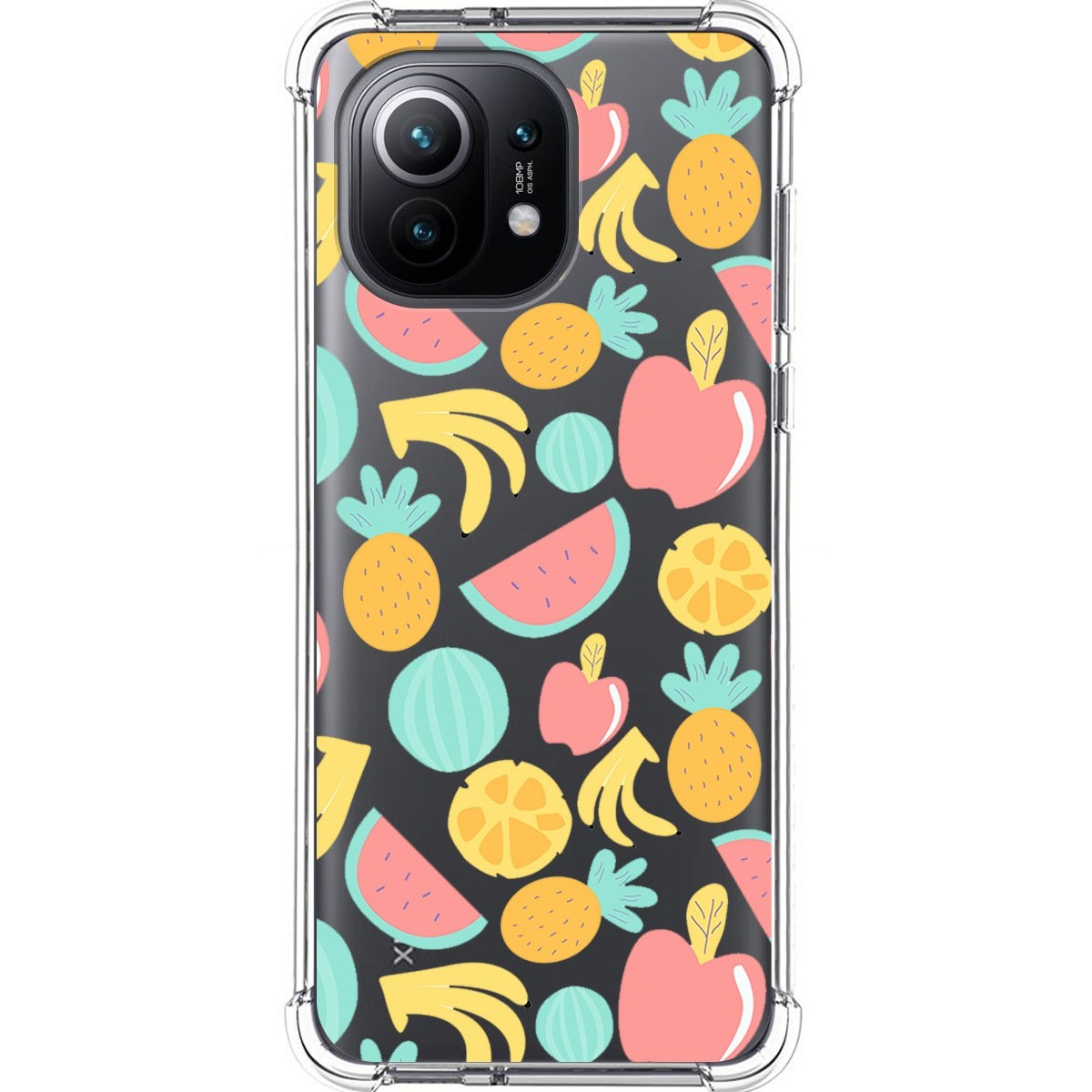Funda Silicona Antigolpes para Xiaomi Mi 11 5G diseño Frutas 02 Dibujos