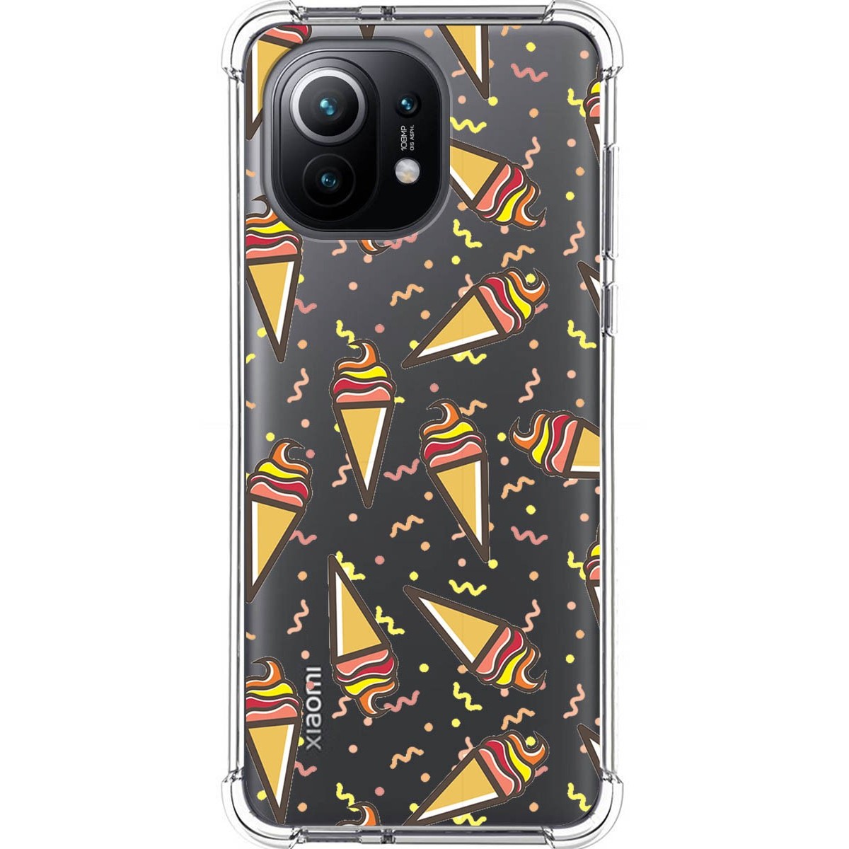 Funda Silicona Antigolpes para Xiaomi Mi 11 5G diseño Helados Dibujos