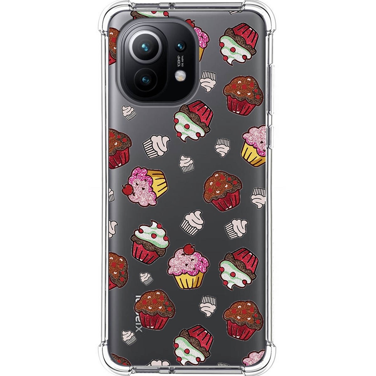 Funda Silicona Antigolpes para Xiaomi Mi 11 5G diseño Muffins Dibujos