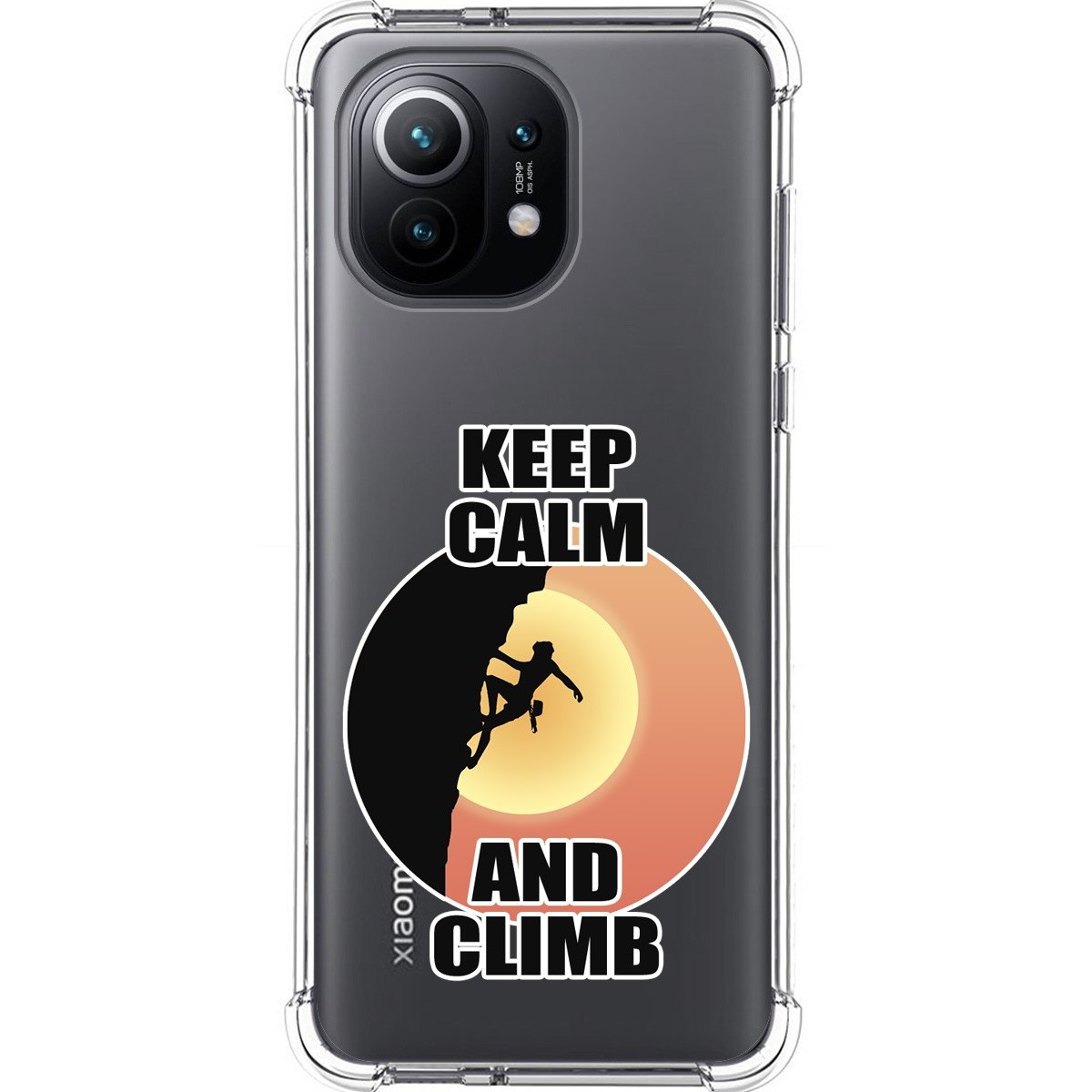 Funda Silicona Antigolpes para Xiaomi Mi 11 5G diseño Mujer Escalada Dibujos