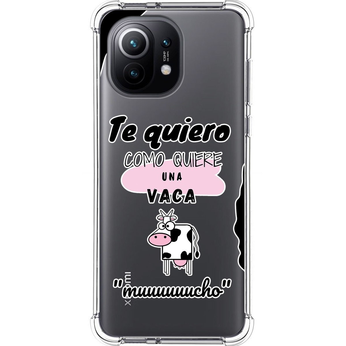 Funda Silicona Antigolpes para Xiaomi Mi 11 5G diseño Vaca Dibujos