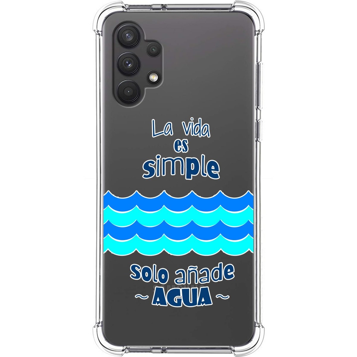 Funda Silicona Antigolpes para Samsung Galaxy A32 4G diseño Agua Dibujos