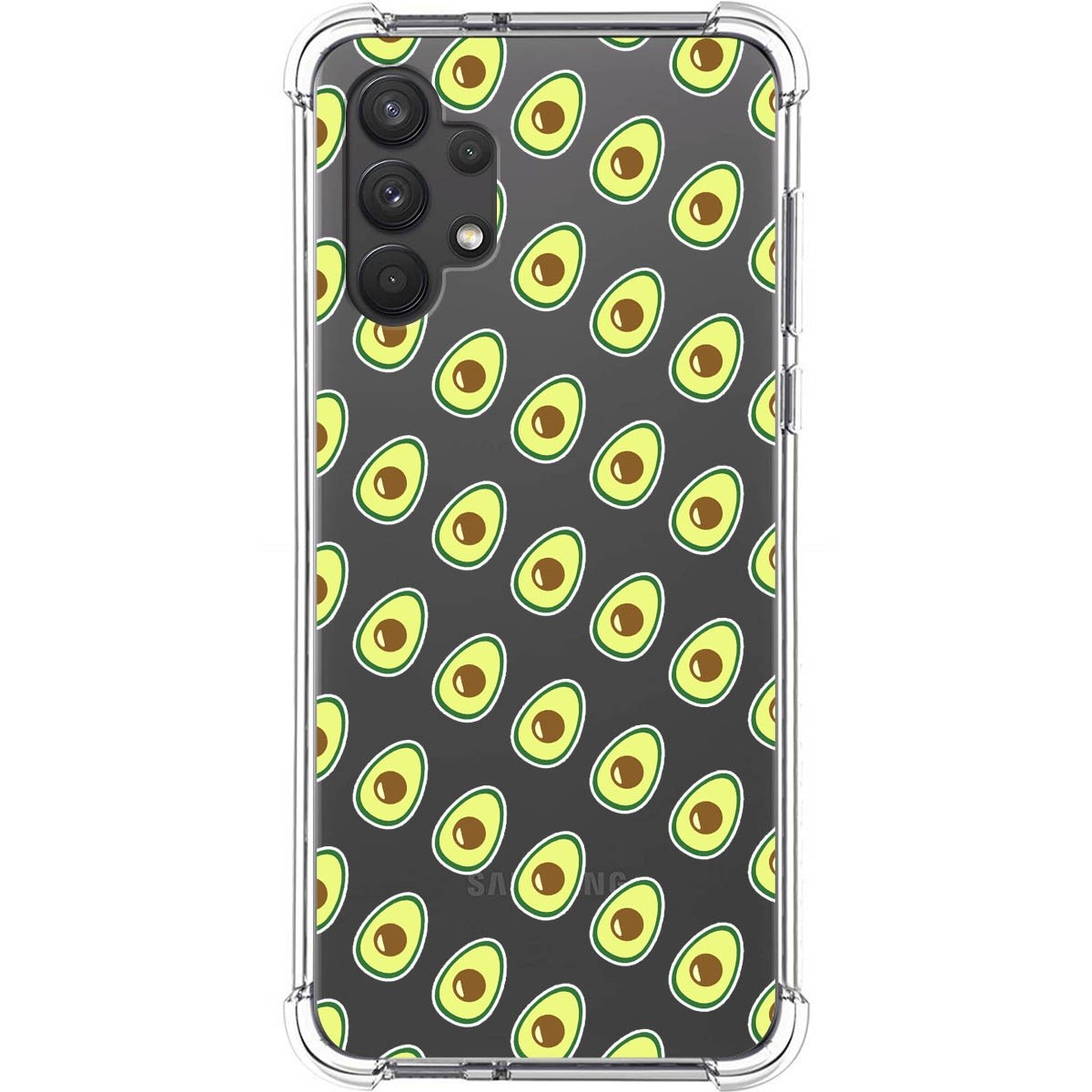 Funda Silicona Antigolpes para Samsung Galaxy A32 4G diseño Aguacate Dibujos