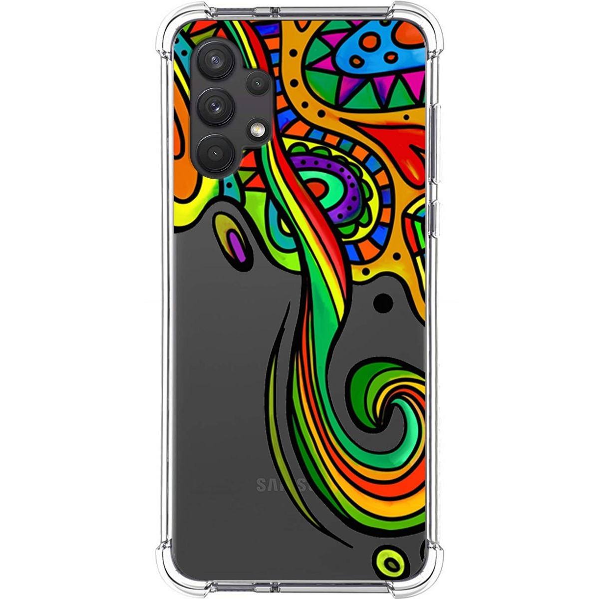 Funda Silicona Antigolpes para Samsung Galaxy A32 4G diseño Colores Dibujos