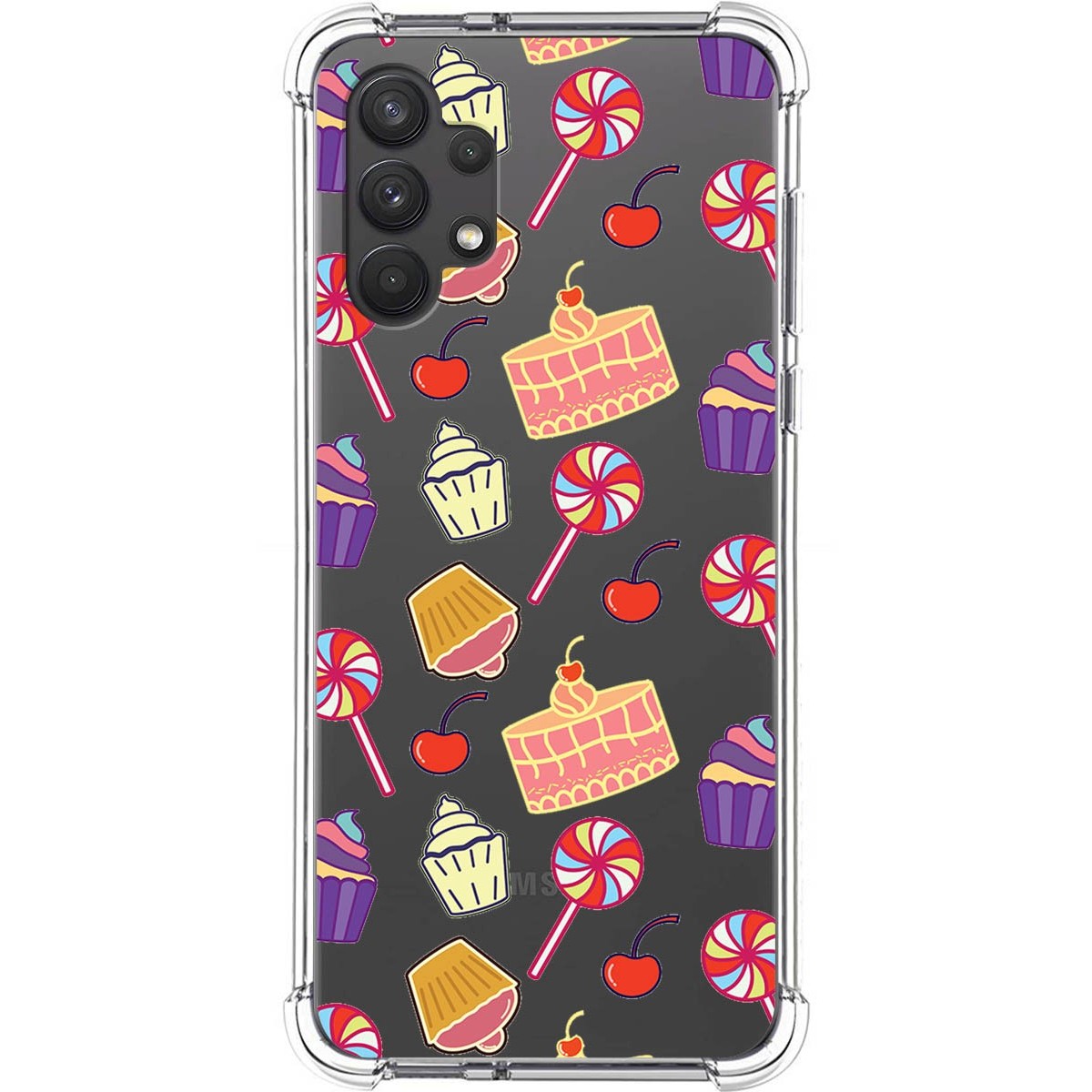 Funda Silicona Antigolpes para Samsung Galaxy A32 4G diseño Dulces 01 Dibujos