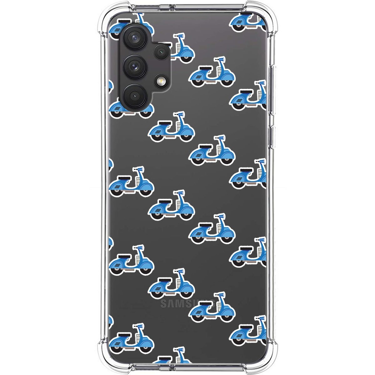 Funda Silicona Antigolpes para Samsung Galaxy A32 4G diseño Scooter Dibujos