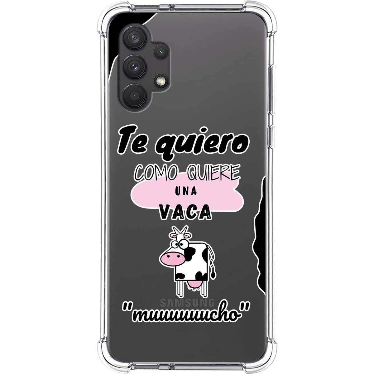 Funda Silicona Antigolpes para Samsung Galaxy A32 4G diseño Vaca Dibujos
