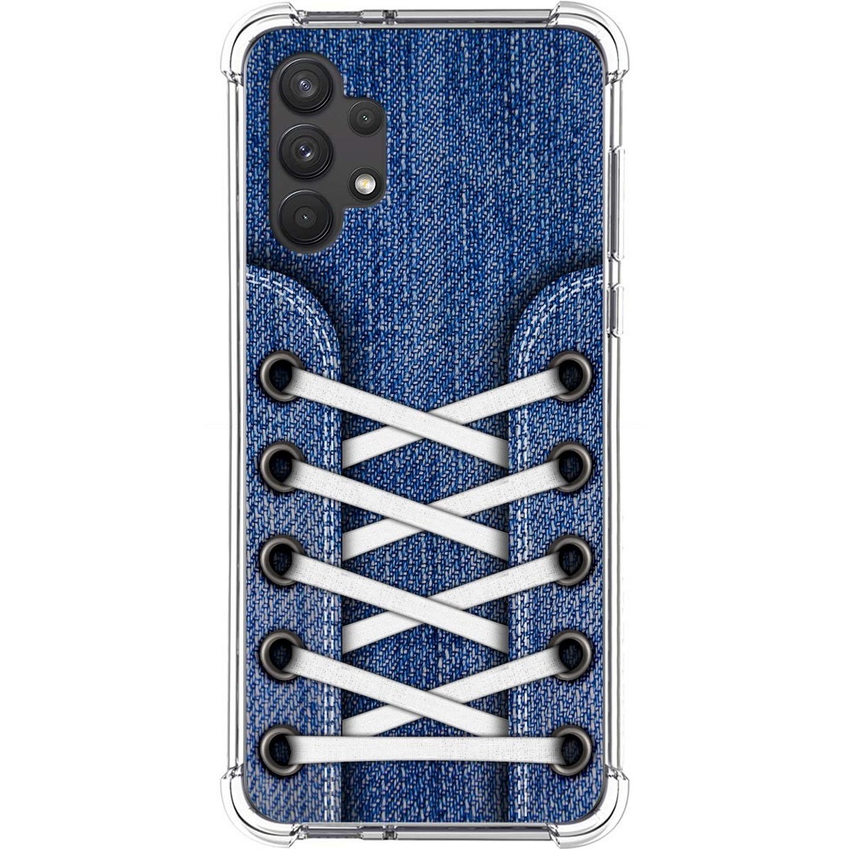Funda Silicona Antigolpes para Samsung Galaxy A32 4G diseño Zapatillas 01 Dibujos