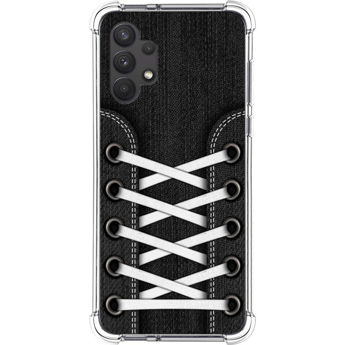 Funda Silicona Antigolpes para Samsung Galaxy A32 4G diseño Zapatillas 02 Dibujos