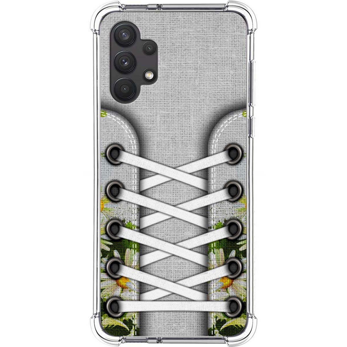 Funda Silicona Antigolpes para Samsung Galaxy A32 4G diseño Zapatillas 08 Dibujos